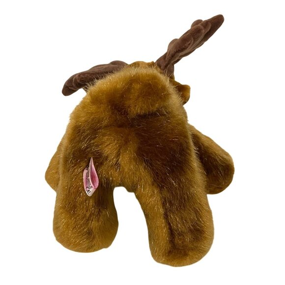 Steven Smith Bean Plush Moose 10" Reddish Brown Wild Stuffed Animal Kids Toy - Picture 6 of 9